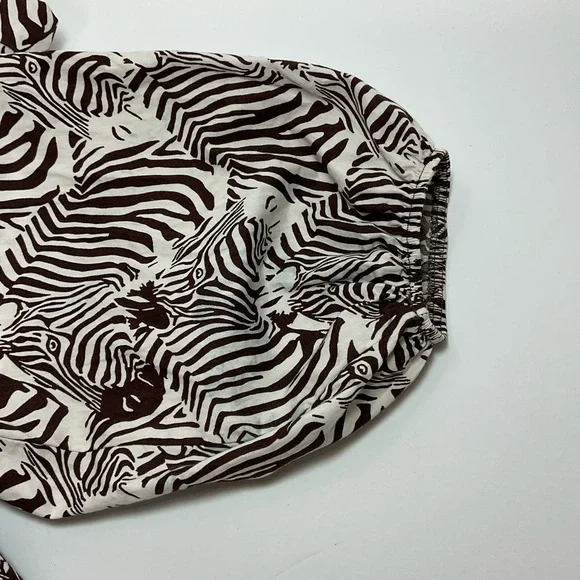 Anthropologie Maeve Bettina Dress Tiered zebra Print Buttondown Shirt Dr… - Picture 9 of 13